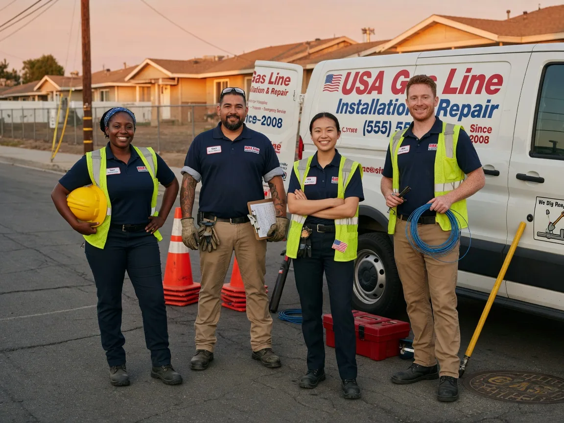 Gas Line Installation company in Brookside, DE